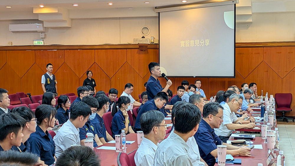 實習生發表心得並建言